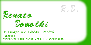 renato domolki business card